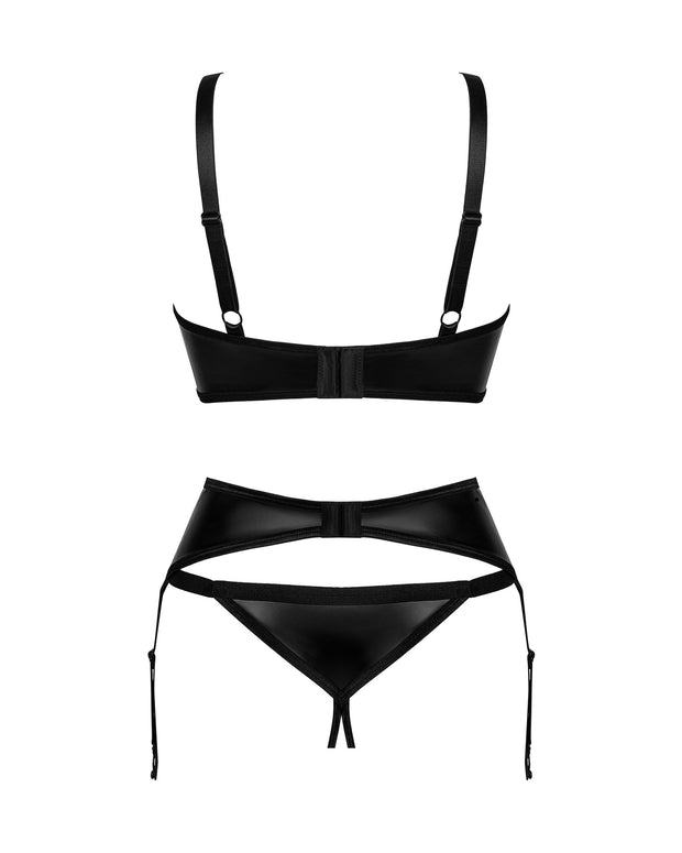 Obsessive - Armares Ouvert 3-teiliges Set - Schwarz