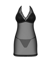 Obsessive - Medilla Nachthemd und String - Schwarz