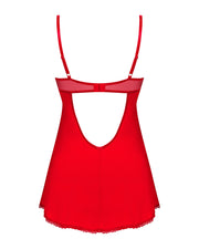 Obsessive - Ingridia Negligé und String - Rot