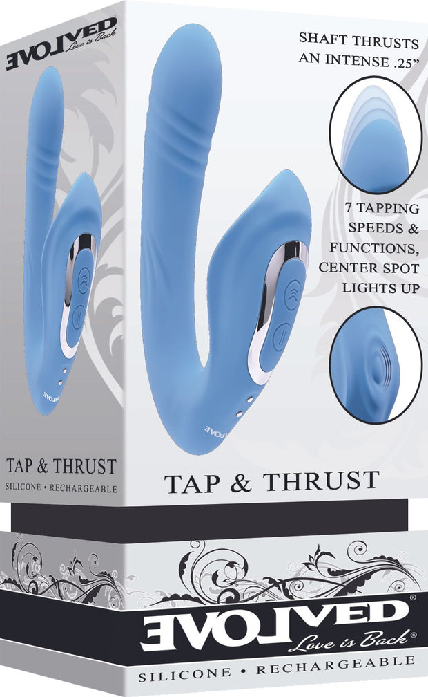 Evolved - Tap and Trust Vibrator - Hellblau