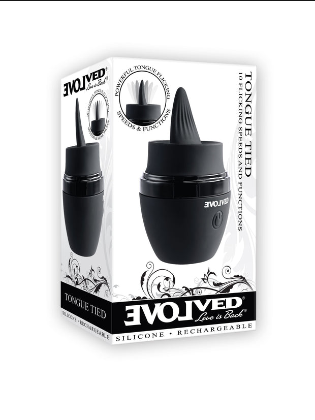 Evolved - Tongue Tied Vibrator - Schwarz