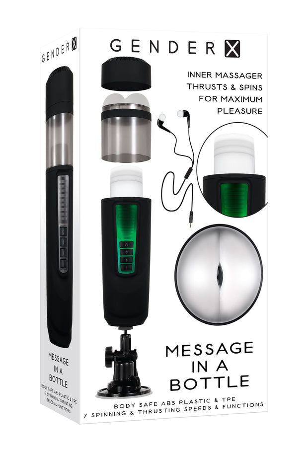 Evolved - Message in a Bottle Masturbator - Schwarz