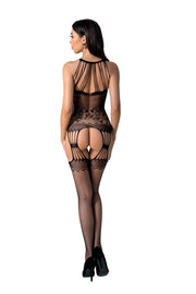 Passion - BS095 Sinnlicher Catsuit - Schwarz