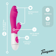 Realistischer Rabbit Vibrator - pink