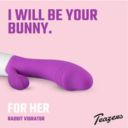 Realistischer Rabbit Vibrator - lila