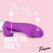 Realistischer Rabbit Vibrator - lila