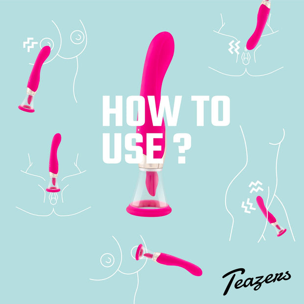 Teazers - Pleasure Pump mit G-Punkt Vibrator - Pink