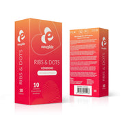 EasyGlide - Ribs and Dots Kondome - 10 Stück