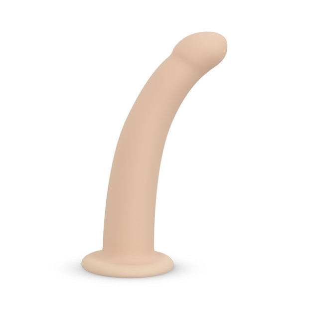 Strap-On-Dildo mit Gurtzeug - Gebogen