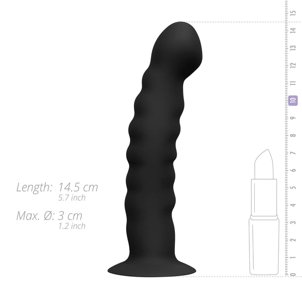 Silikon Umschnalldildo - gebogen