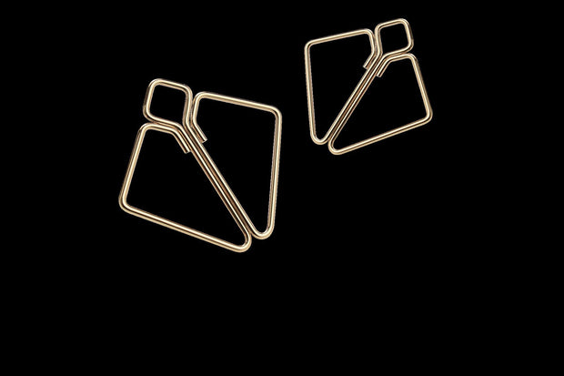 LOCKINK - Nippelklemmen mit schwerem Anhänger - gold