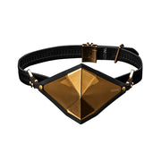 LOCKINK - Goldenes Punker Maulkorb-Knebel-Set