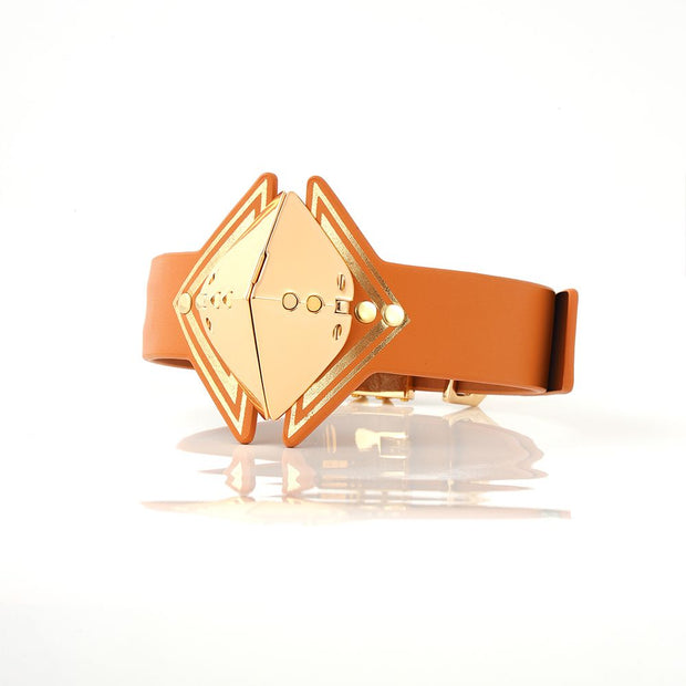 LOCKINK - Haltungskragen - braun