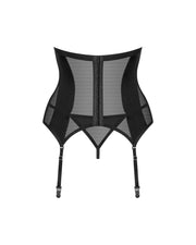 Obsessive - Chic Amoria Offenes Korsett und String - Schwarz