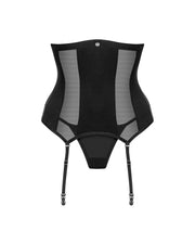 Obsessive - Chic Amoria Offenes Korsett und String - Schwarz