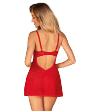 Obsessive - Chilisa Babydoll und String - Rot