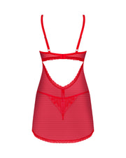 Obsessive - Chilisa Babydoll und String - Rot