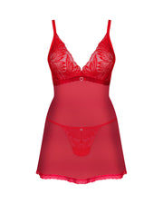 Obsessive - Chilisa Babydoll und String - Rot
