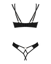 Obsessive - Nesari Zweiteiliges Schrittloses Set - Schwarz