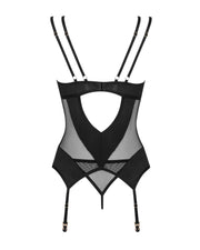 Obsessive - Nesari Korsett und String - Schwarz