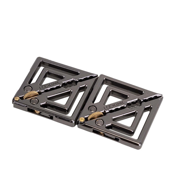 LOCKINK - Verstellbare Nippelklemmen mit Leichtem Anhänger - grau