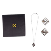 LOCKINK - Verstellbare Nippelklemmen mit Leichtem Anhänger - grau