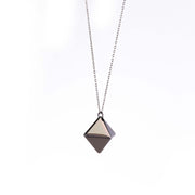 LOCKINK - Nippelklemmen mit schwerem Anhänger - grau