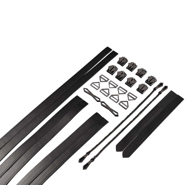 LOCKINK - 8-Bondage-Riemen Fesselset - schwarz