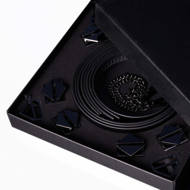 LOCKINK - 8-Bondage-Riemen Fesselset - schwarz