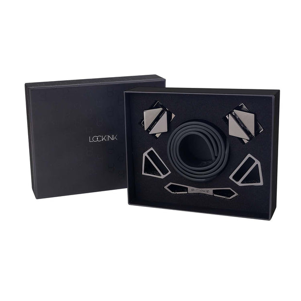 LOCKINK - Fuß- und Handfesseln Set - schwarz