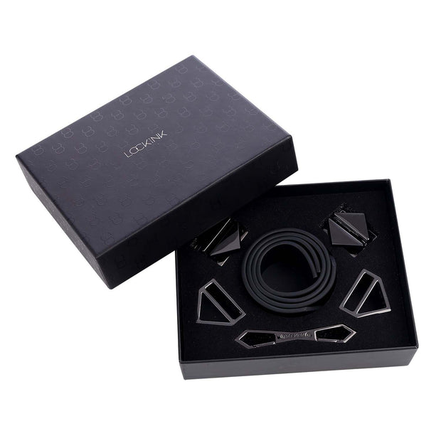 LOCKINK - Fuß- und Handfesseln Set - schwarz