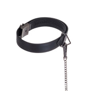 LOCKINK - Halsband mit Leine Set - schwarz