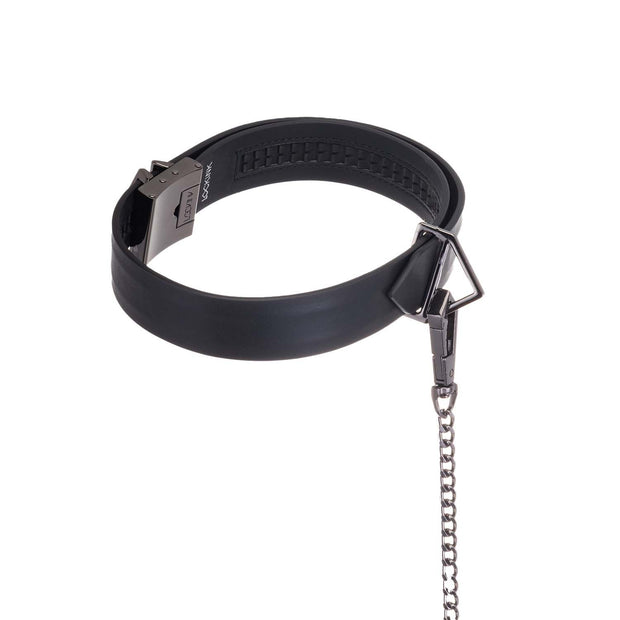 LOCKINK - Halsband mit Leine Set - schwarz
