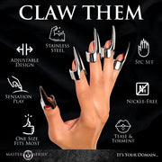 Fünfteilige Sensations-Klauenringe - Silber