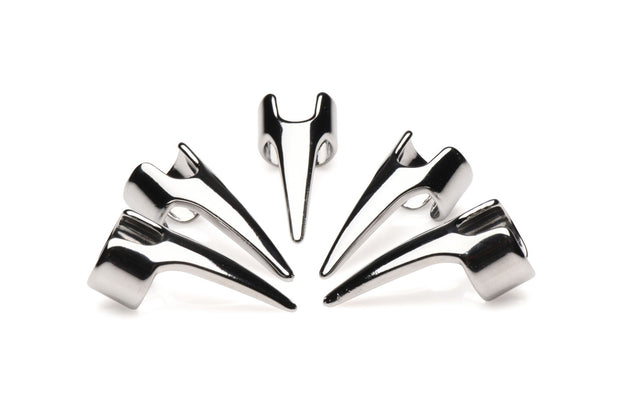 Fünfteilige Sensations-Klauenringe - Silber