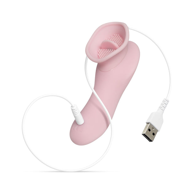 Klitorisvibrator mit Zunge - Rosa