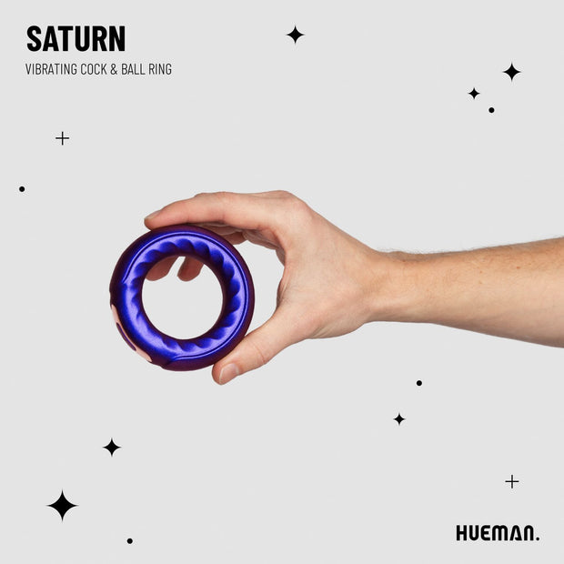 Hueman - Saturn Vibrierender Penis-/Hodenring