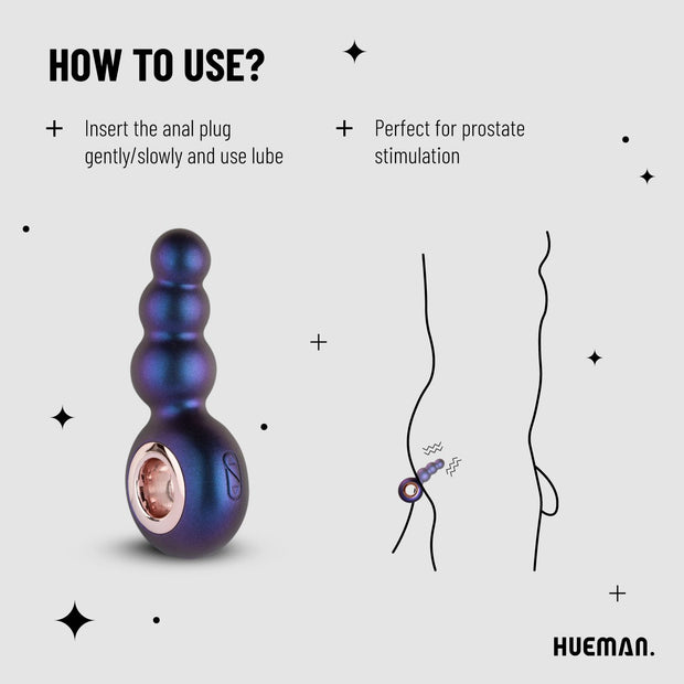 Hueman - Outer Space vibrierender Analplug