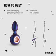 Hueman -  Deep Space vibrierender Analplug
