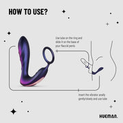 Hueman - Black Hole Analvibrator Mit Penisring