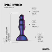Hueman - Space Invader Vibrator- und Stoß-Butt Plug