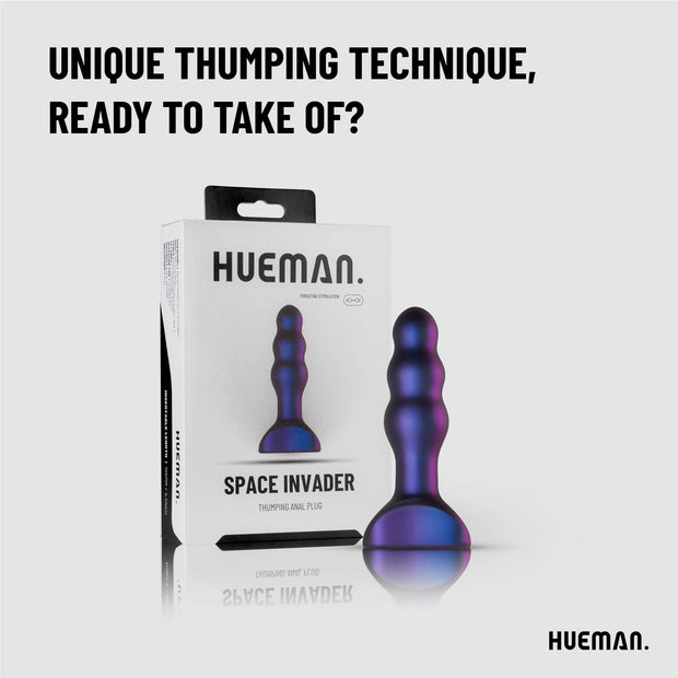 Hueman - Space Invader Vibrator- und Stoß-Butt Plug