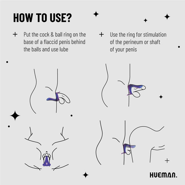 Hueman - Vibrierender Strap-On Penisring