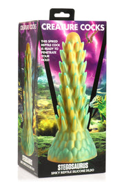 Stegosaurus Stacheliges Reptil Dildo - Grün