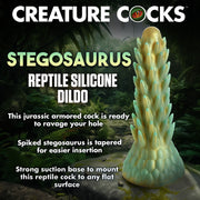 Stegosaurus Stacheliges Reptil Dildo - Grün