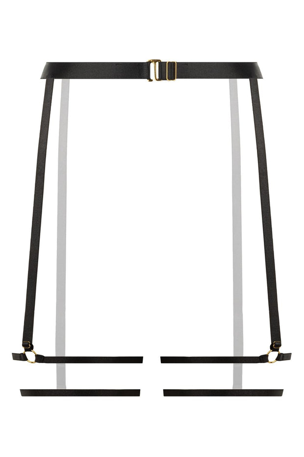 Strappy Strumpfhalter Blushing - Schwarz