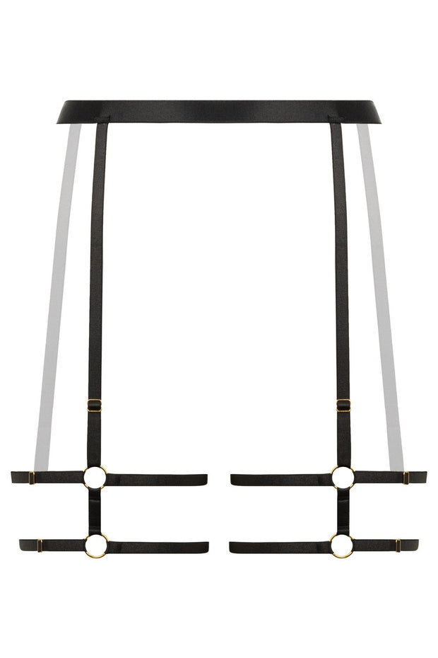 Strappy Strumpfhalter Blushing - Schwarz