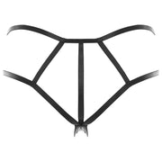 I Like It Rough String mit offenem Schritt - Schwarz