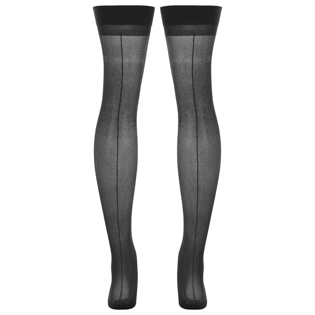 Strümpfe mit breitem Bund