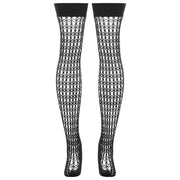 Quarter Crochet Netzstrümpfe - Schwarz